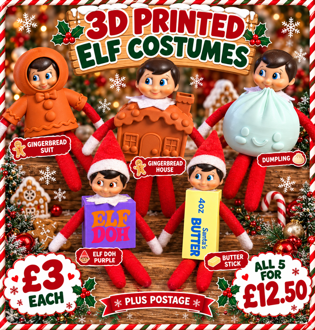 Elf on the shelf costumes FULL SET 5 costumes